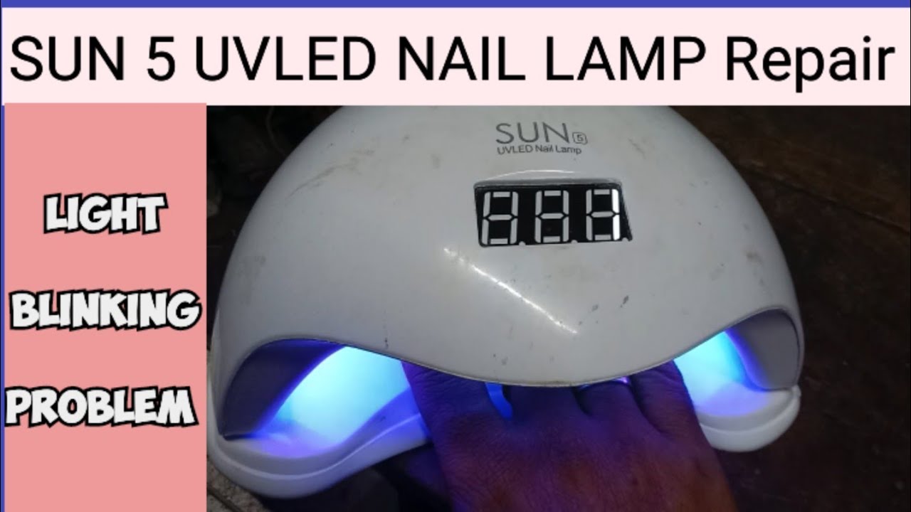 SUN 5 UVLED NAIL LAMP Repairing. // Led blinking problem Uvled