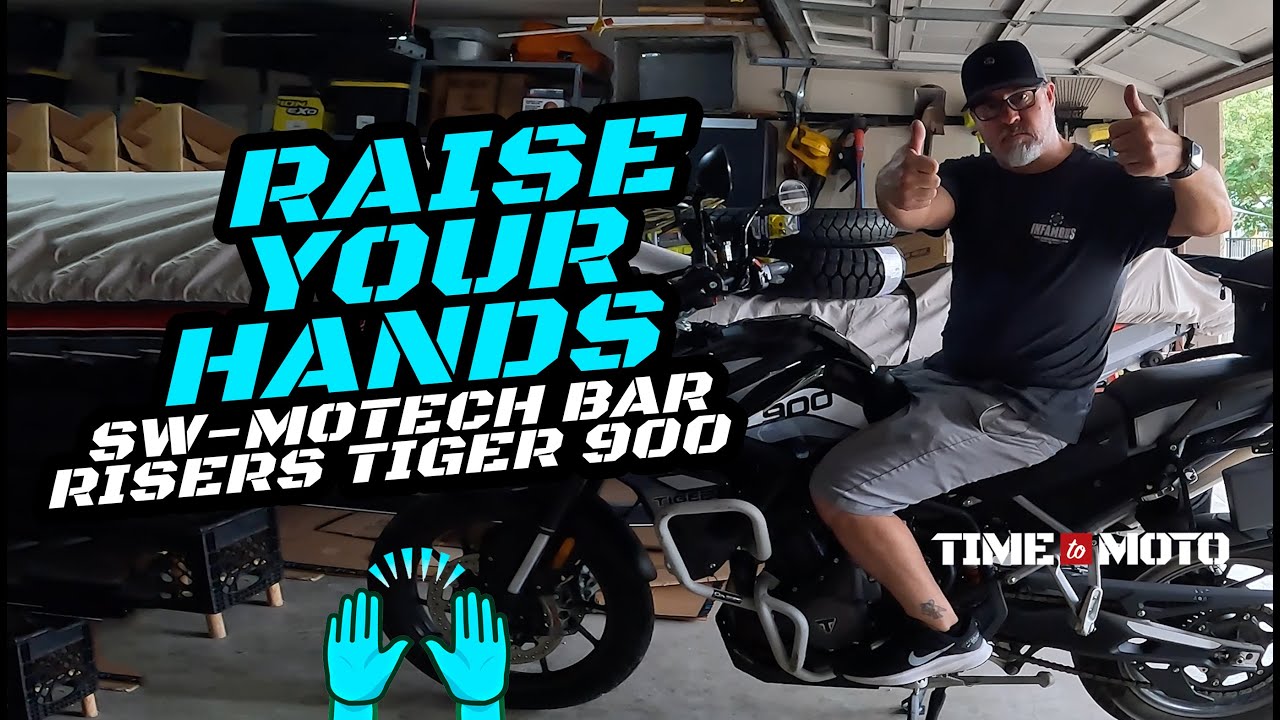 Установка подъемников руля SW-MOTECH на мотоцикл Tiger 900 GT Pro