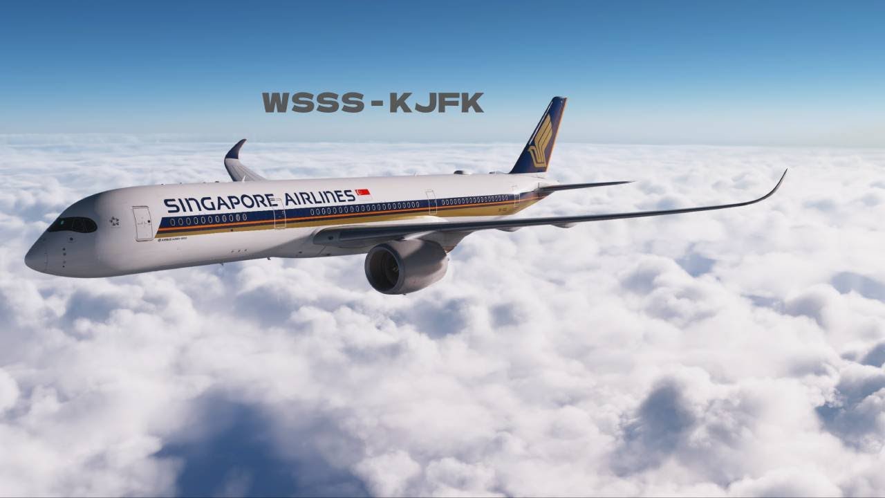 LONGEST FLIGHT IN THE WORLD! MSFS2024 INIBUILDS A350 SINGAPORE - NEW YORK Full flight WSSS - KJFK