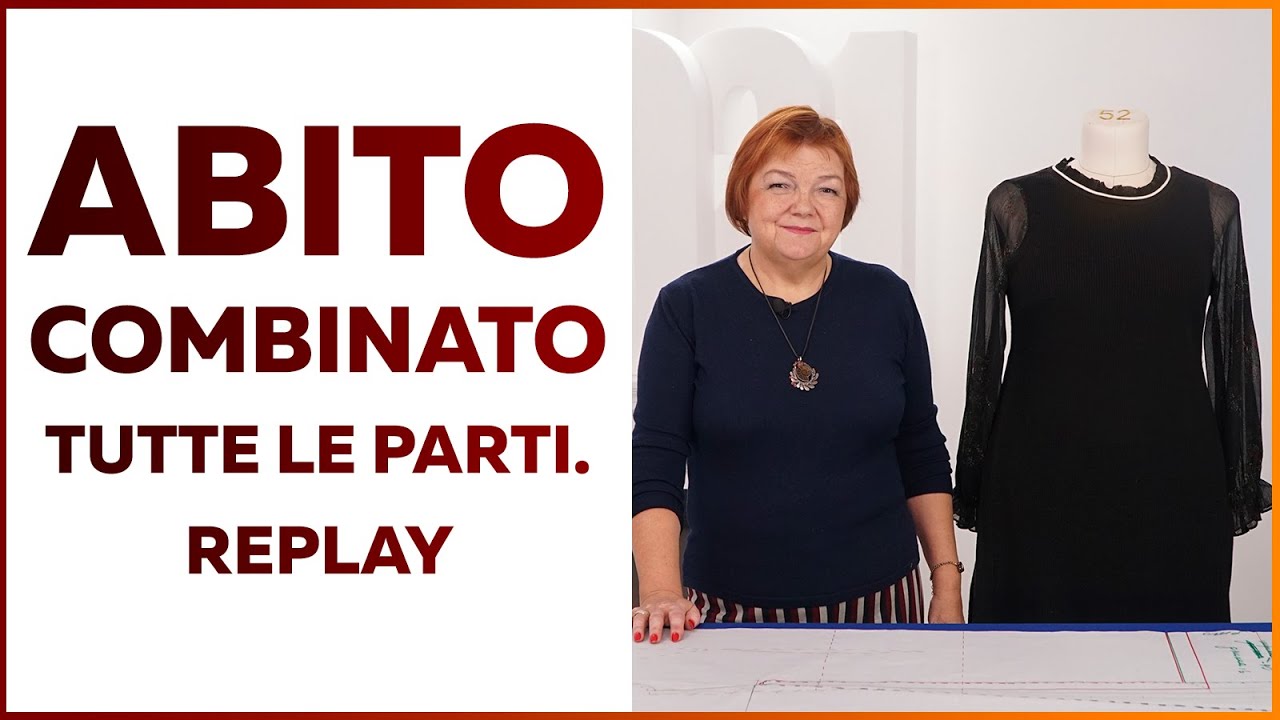 Abito combinato con inserti e balza arricciata. Tutte le parti. Modellazione, taglio, recensione.