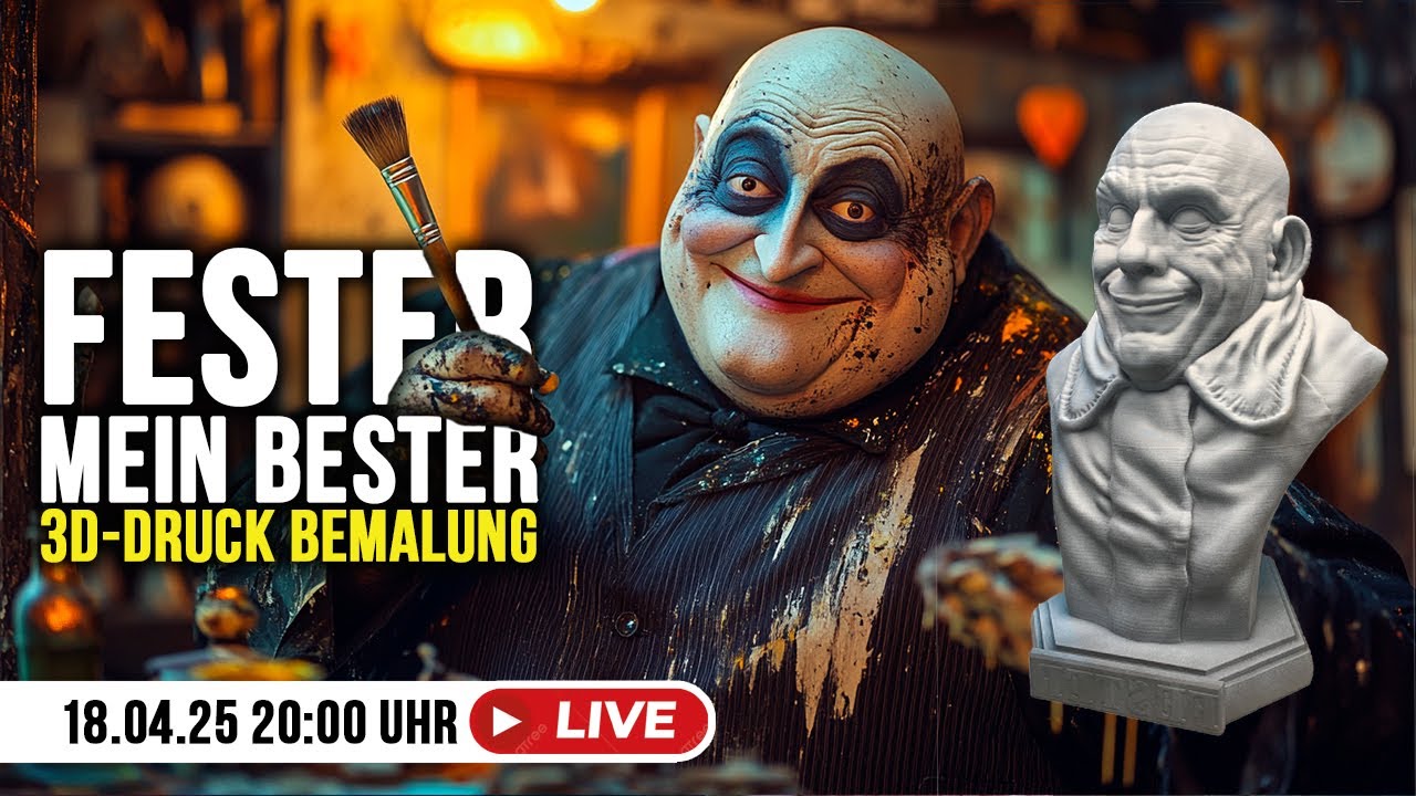3D-Büste bemalen wie ein Profi – mit simplen Techniken! | Onkel Fester Step-by-Step LIVE