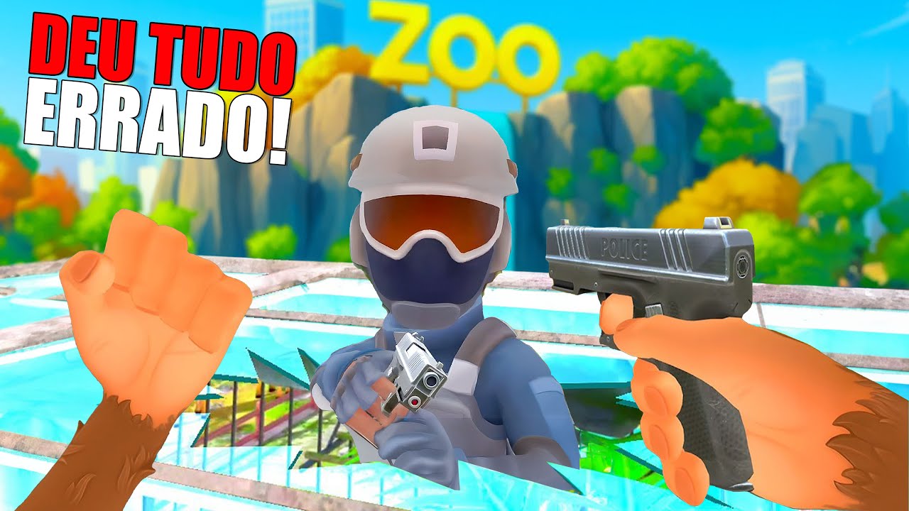 Lado de FORA DA JAULA não é SEGURO! no I Am Monkey VR!