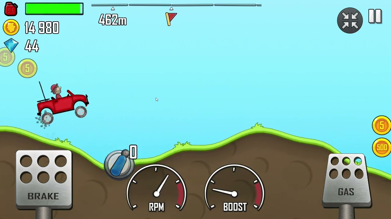 Я играю в hill climb racing 2 часть