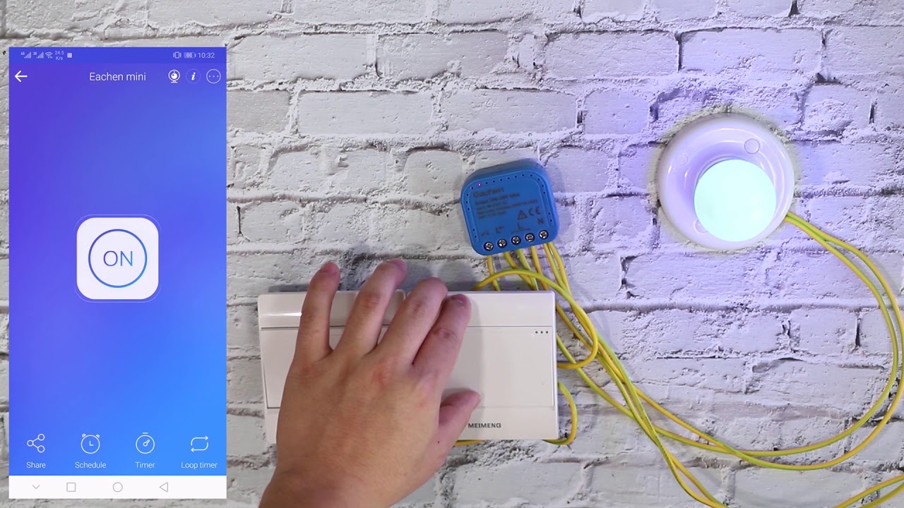 EACHEN  Smart WiFi mini on-off switch for DIY (eWeLink App/Tuya Smart Life App)