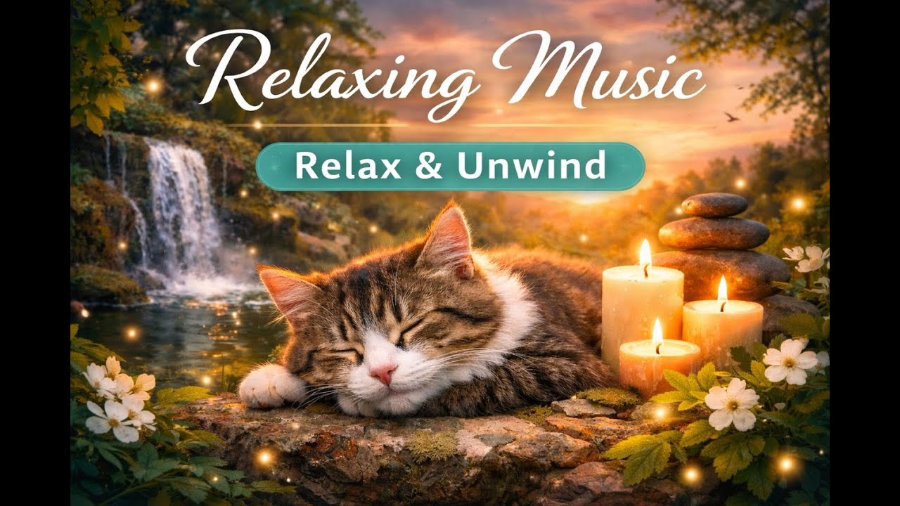 猫のいる癒し空間｜やさしいリラックスBGM1時間15分 # relax #cat #猫