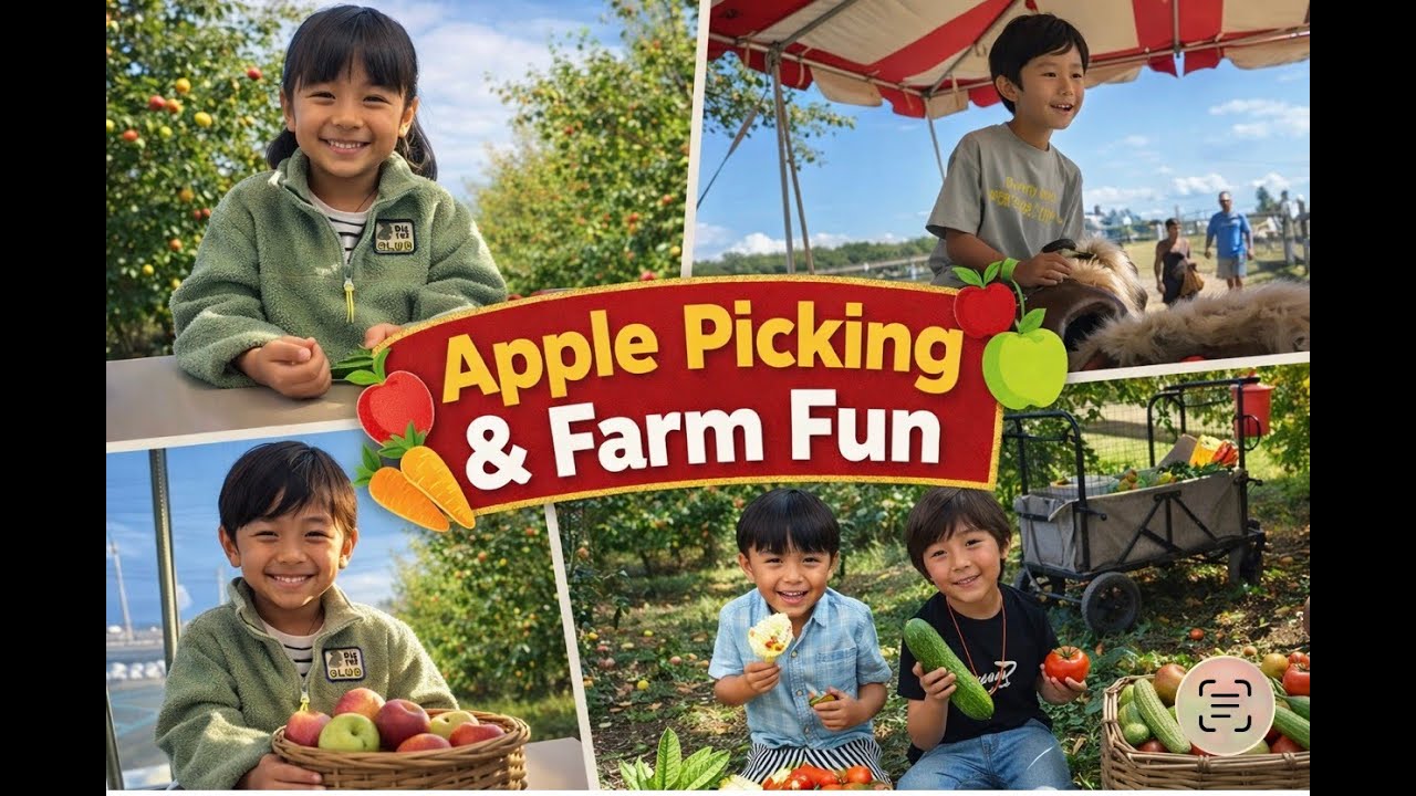 Family Farm Day (Apple picking and Veggies galore) late post