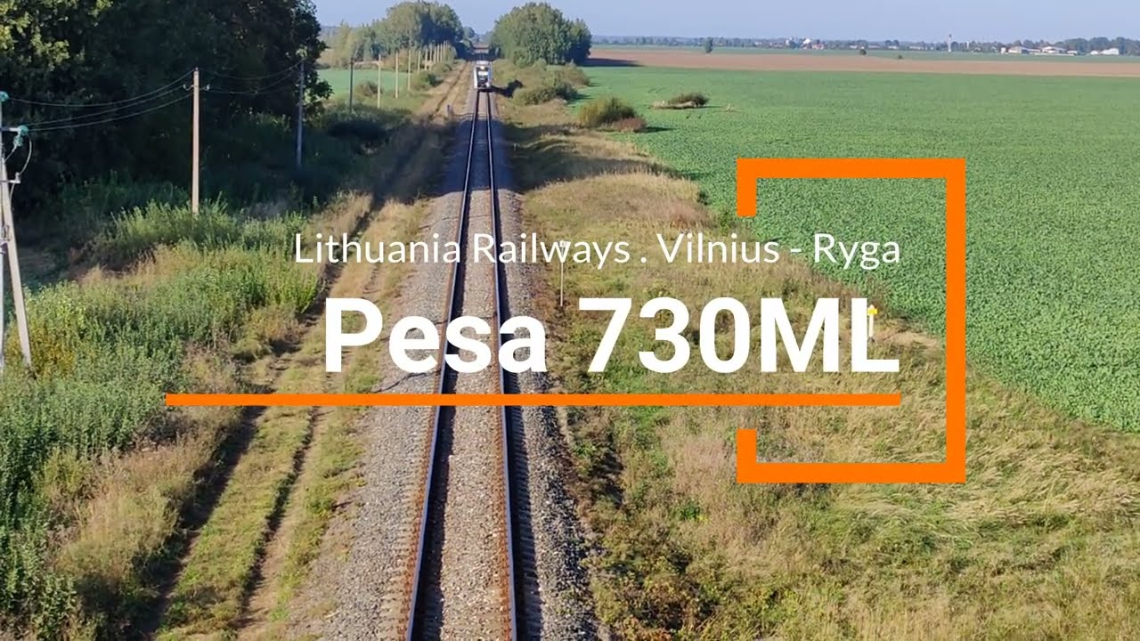 Lithuania Railways. Pesa 730ML . Vilnius - Ryga .