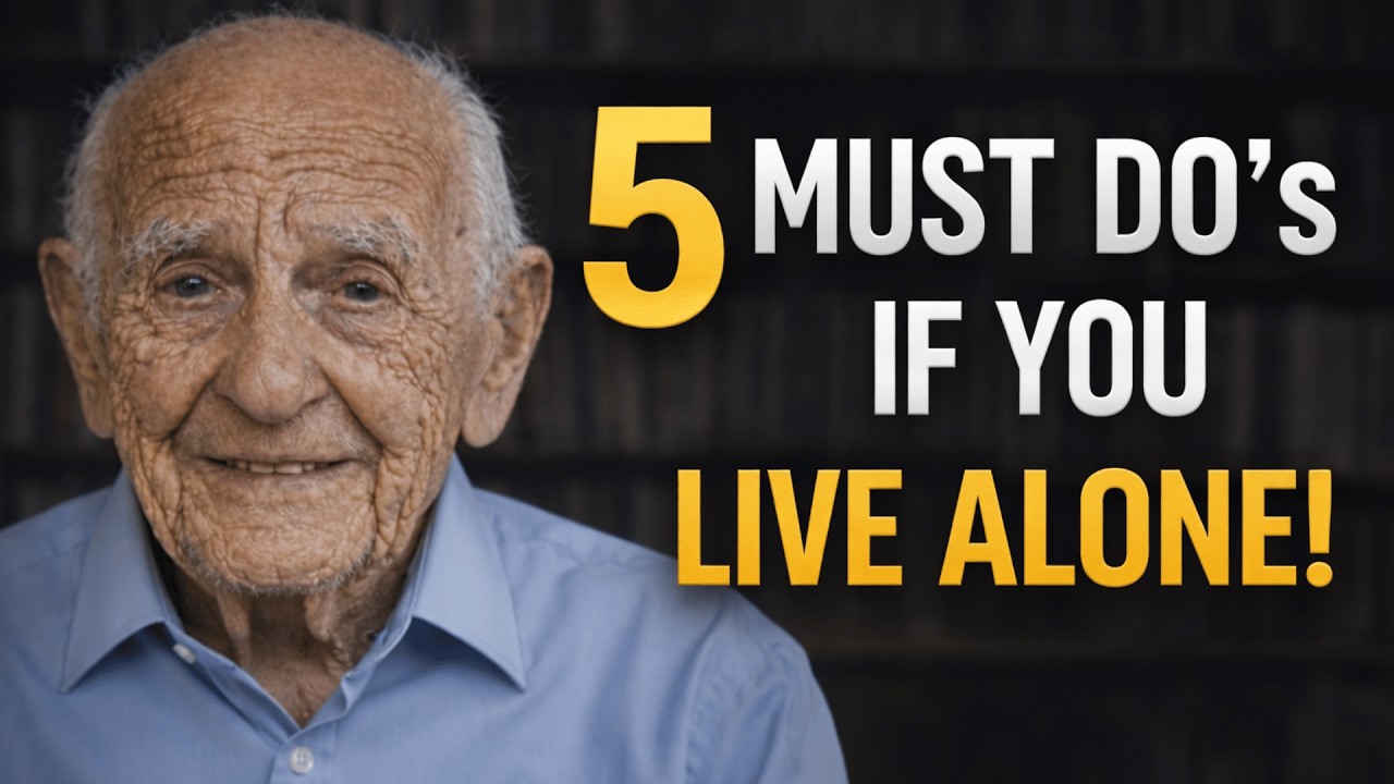 If You Live Alone… Do These 5 Things and Your Life Will Change