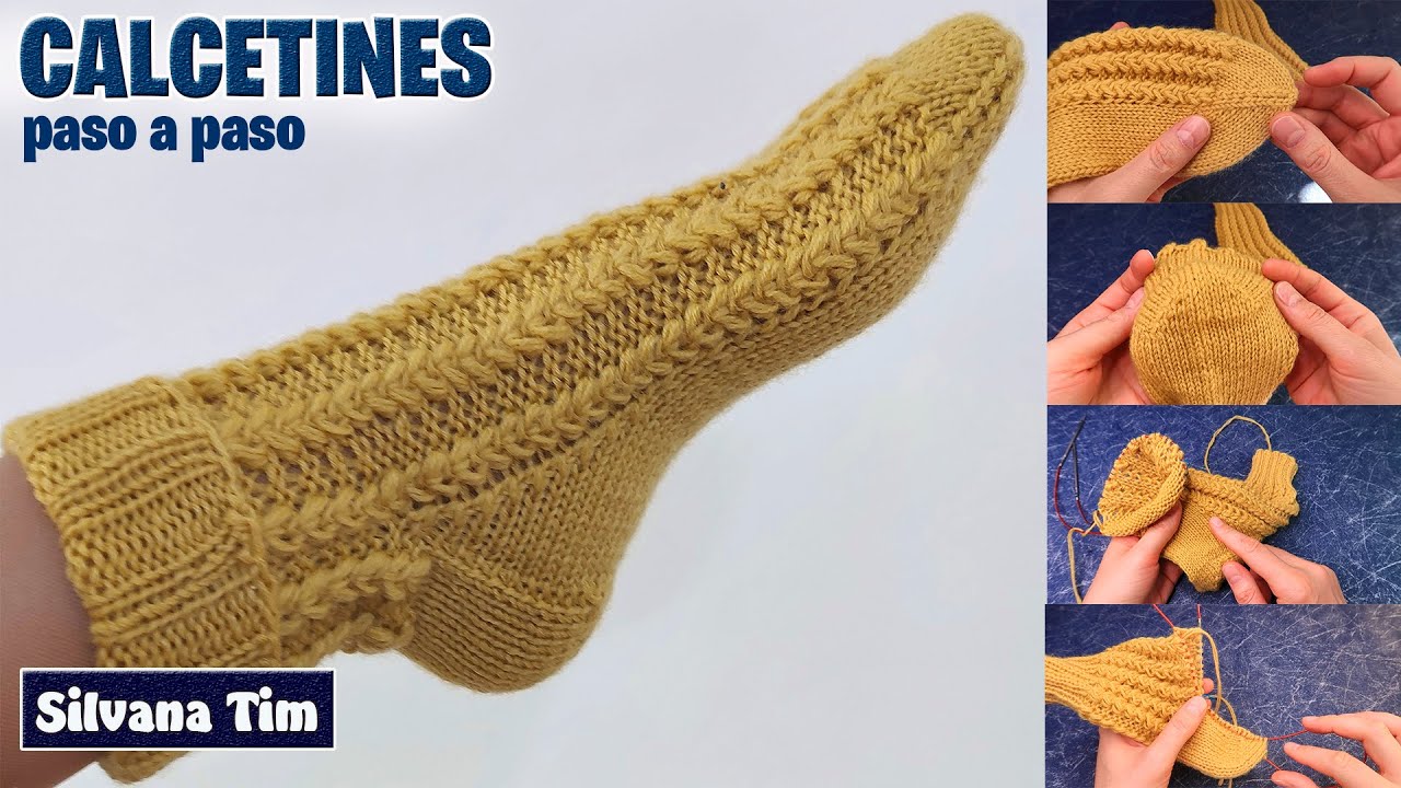 ¡LO VAS A LOGRAR! 🌞 Cómo tejer CALCETINES / MEDIAS - TEJIDO A DOS AGUJAS paso a paso / Silvana Tim