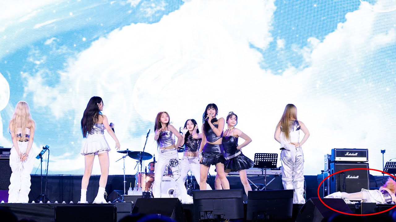 폭염에 무대중에 쓰러지고만 유니스 코토코 UNIS KOTOKO '슈퍼우먼+Whatchu Need+What is Love?' 4K 60P 직캠 @240803 해남 미니 케이팝 콘서트