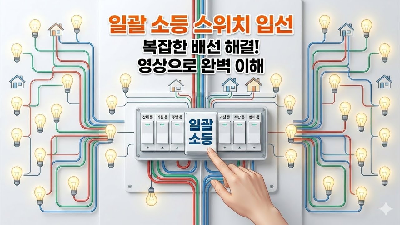 아빠 둘이 있는 일괄 소등 스위치 입선