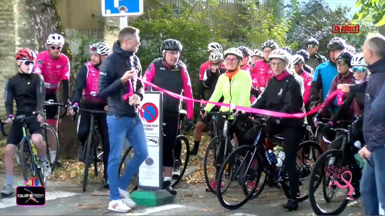 CYCLORANDO MARCHE ET COURSE  POUR OCTOBRE ROSE  AU JUBILE A CAUDRY