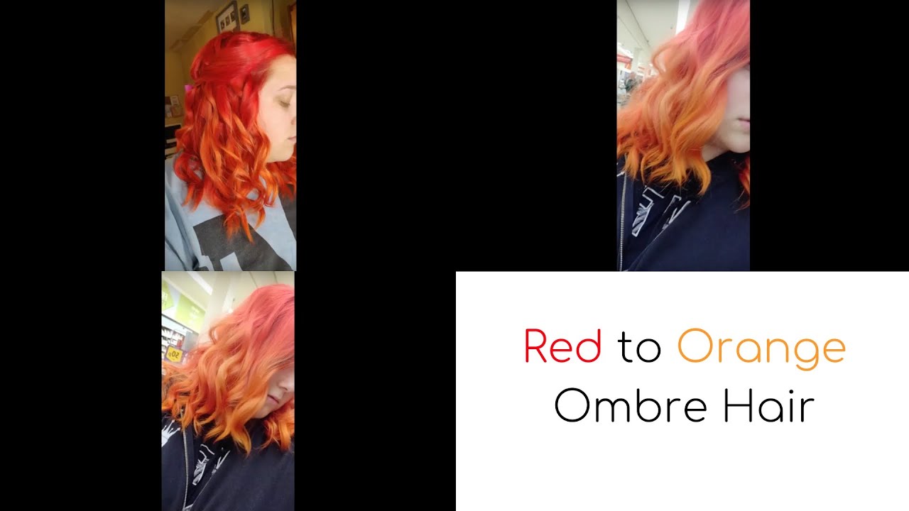 Red to Orange Ombre Hair | Shannon Davies
