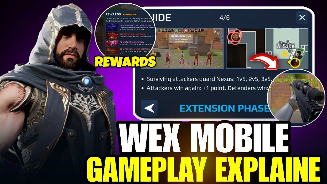 WEX Mobile Alpha Gameplay 🔥 Heroes, Maps, Gun Skin & Exclusive Rewards Explained
