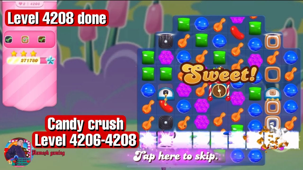 Candy crush saga new special level 4206-4208 | Candy crush saga | Ramesh Gaming