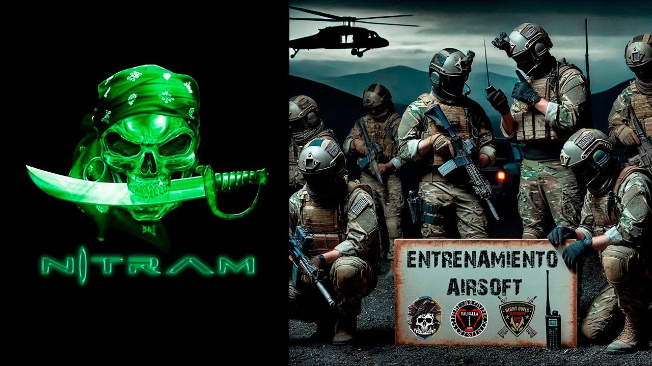 Airsoft - Entrenamiento en piconera con varios equipos