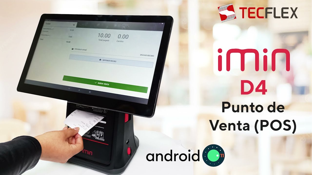 PUNTO DE VENTA CON IMPRESORA TICKETERA | D4 | IMIN