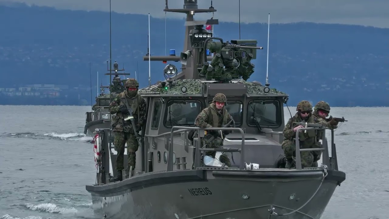 La marine militaire suisse en action à Ouchy !