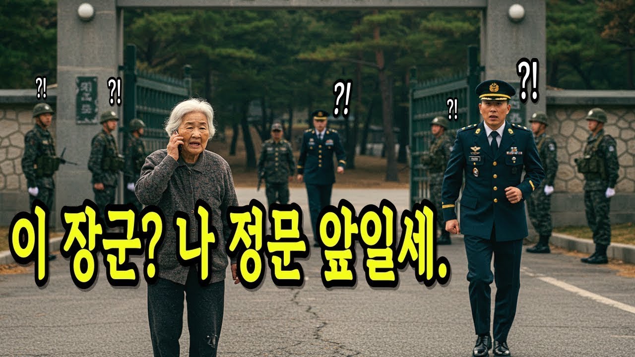 초라한 행색의 할머니, 군인 손자 면회 신청 거절당하자 전화 한 통에 3스타가 나오고 부대가 뒤집혔다  장교 충격 결말