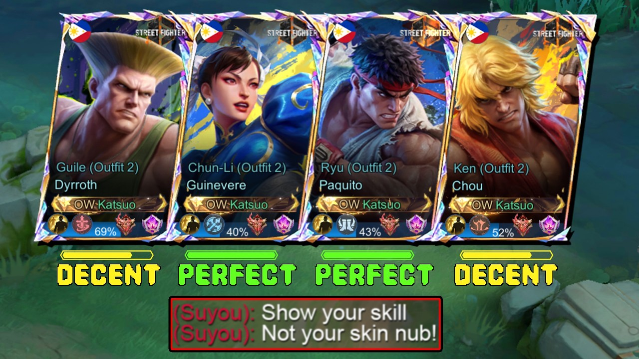 I PLAYED EVERY STREET FIGHTER 6 X MLBB SKINS IN SOLO RANK!! AND HERE WHAT HAPPENS... - MLBB