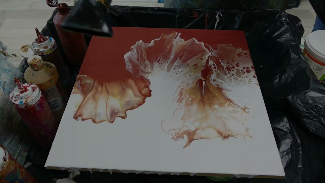 Live tutorial 50 /50 acrylgieten / Acrylic casting, Atelier-Bertina