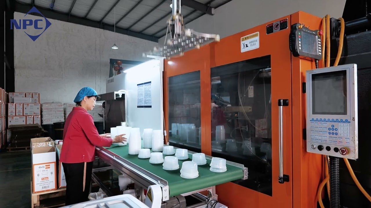 High speed thin-wall food container & lids 8 cavities production line
