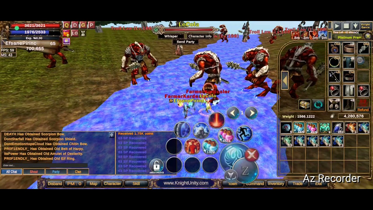 Knight Unity Eslant Troll Law 4 Saat Farm Yaptık Ne Kazandırdı