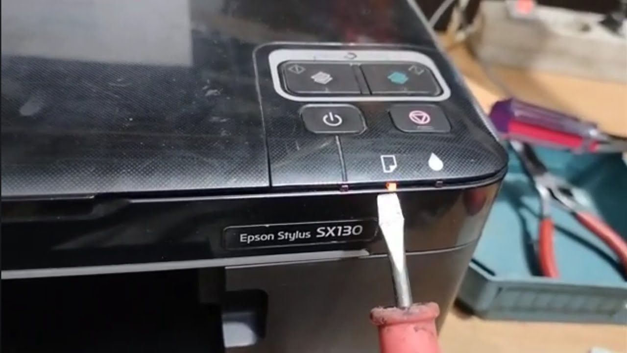 عدم إدخال الورق لطابعة ابسون epson stylus sx130
