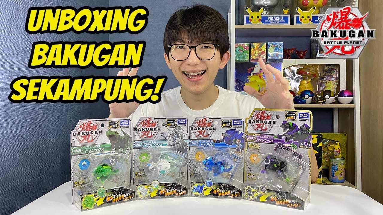 KERACUNAN! LANGSUNG BORONG 4 BAKUGAN! Unboxing Bakugan Trox, Pegatrix, Hydorous, Howlkor DX