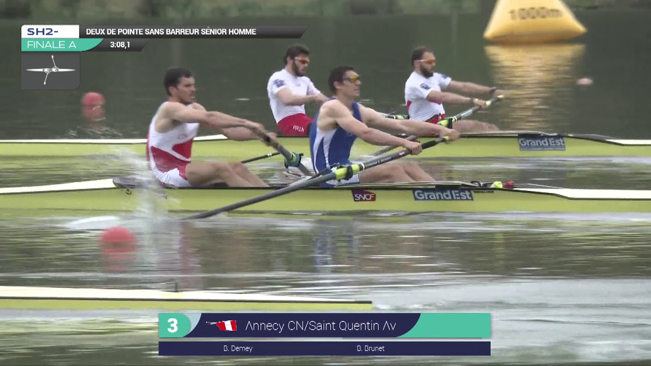 Championnats de France bateaux courts 2019 - Finale deux sans barreur Sénior Homme