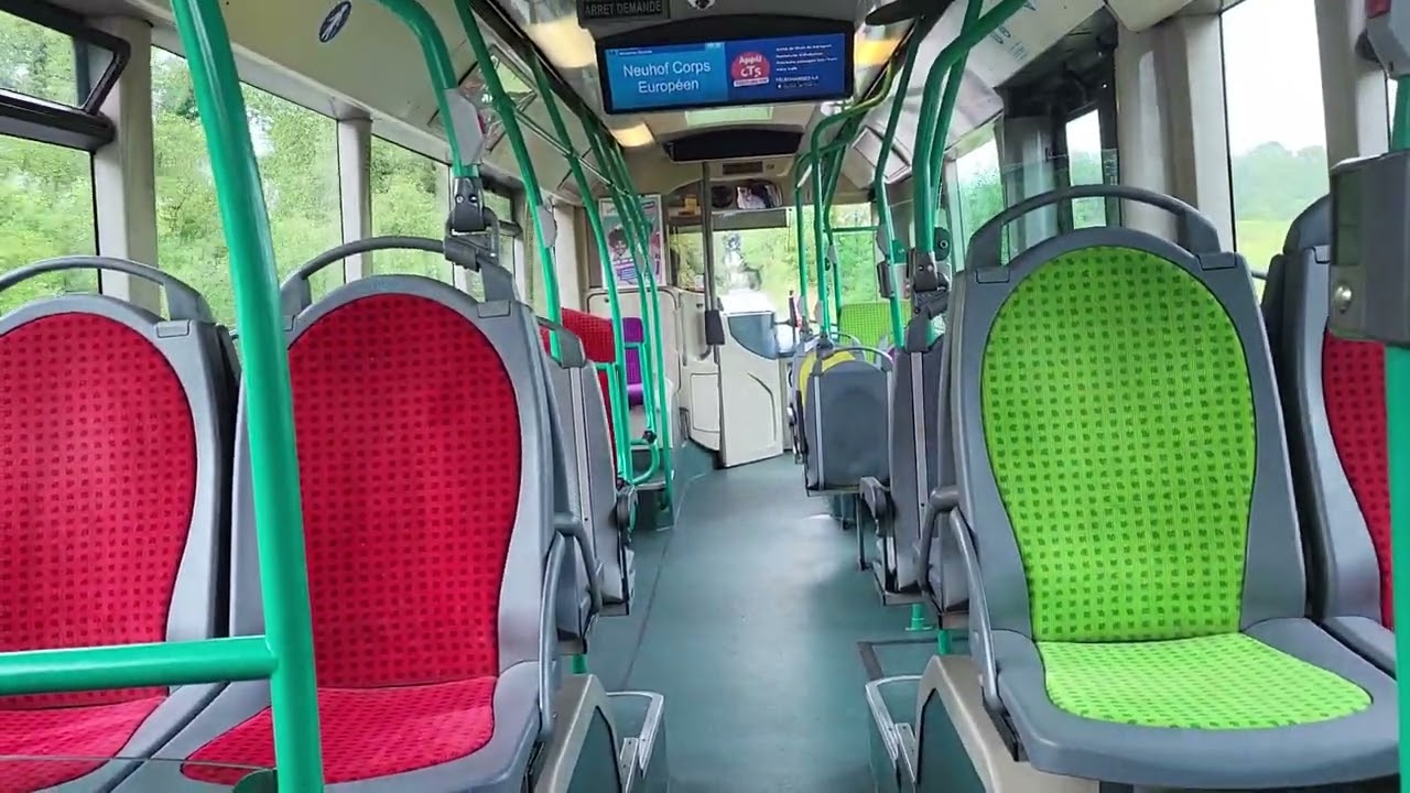 Un tour avec l heuliez GX 327 GNV 758 Réseau CTS