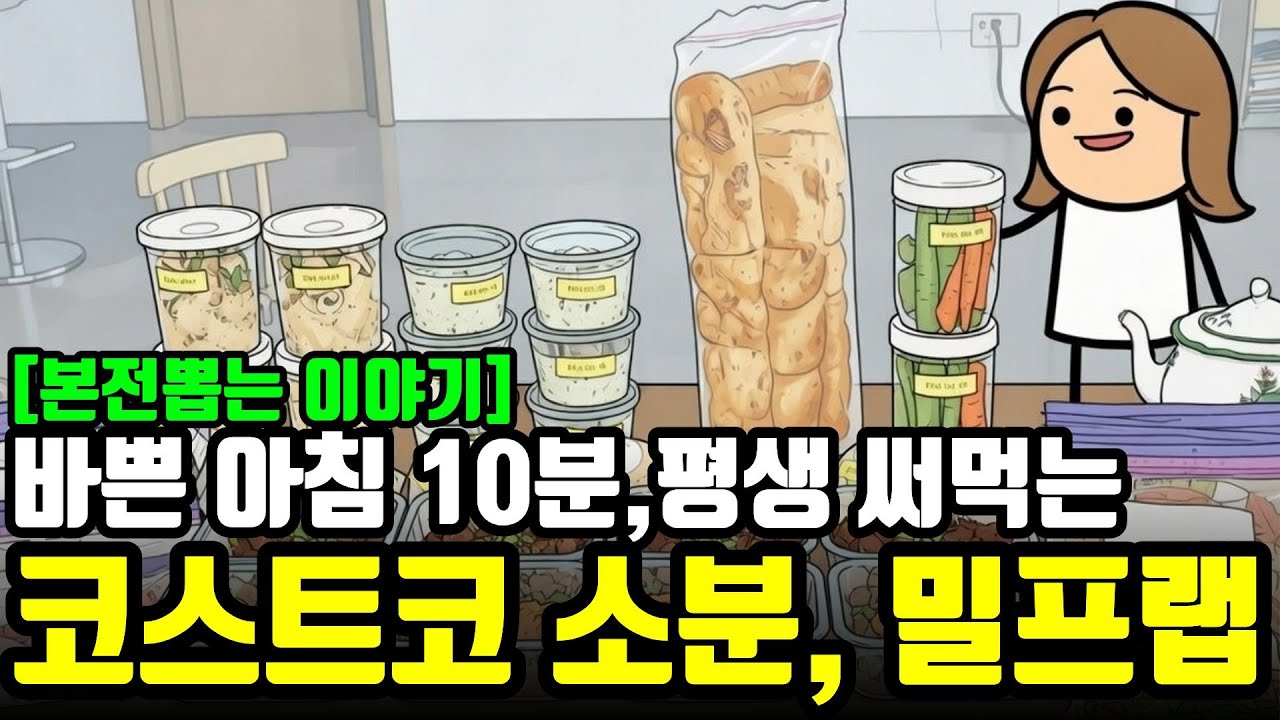 [본전뽑는 이야기] 코스트코 장보고, 바쁜 아침 10분, 평생 써먹는 똑똑한 소분법/ 밀키트/ 밀프랩/도시락
