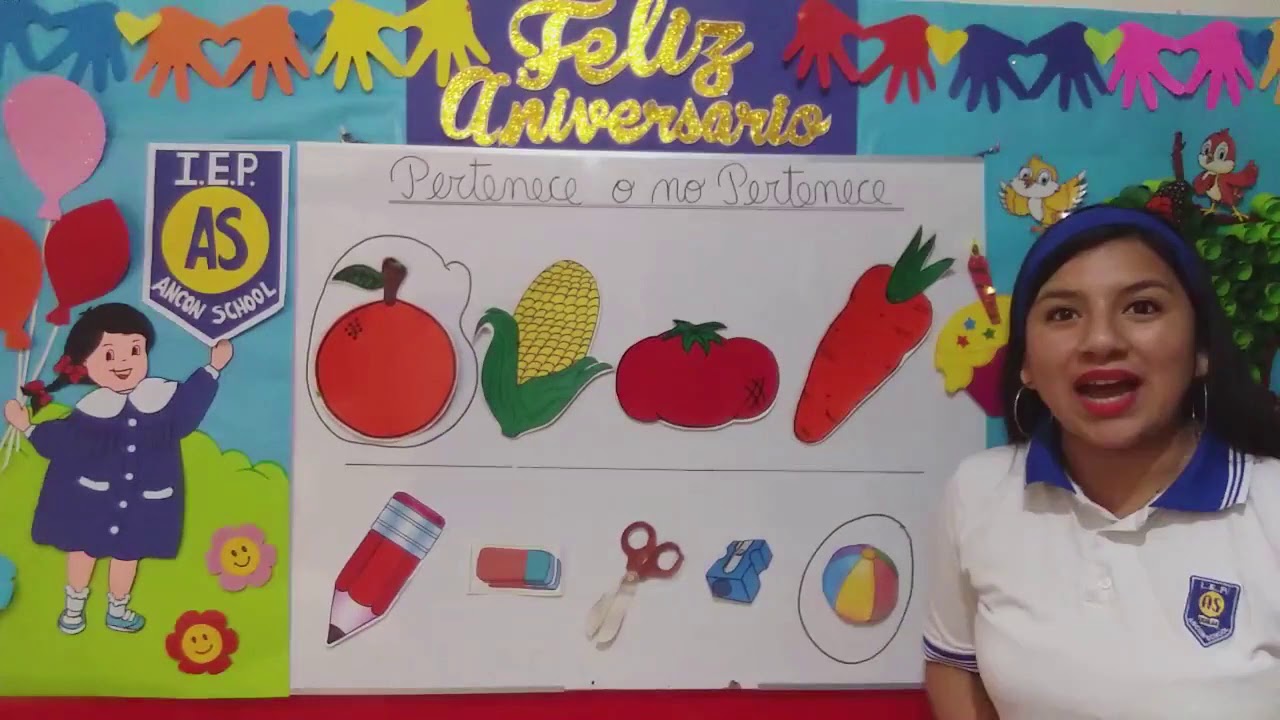 Símbolos de pertenencia ∈ y no pertenencia ∉ (matemática) Inicial 5 años