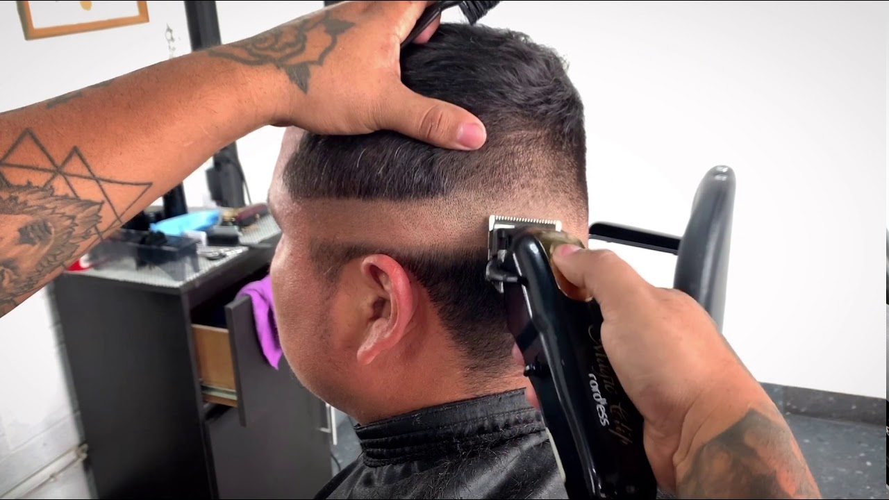 Como hacer un fade medio súper fácil y rápido