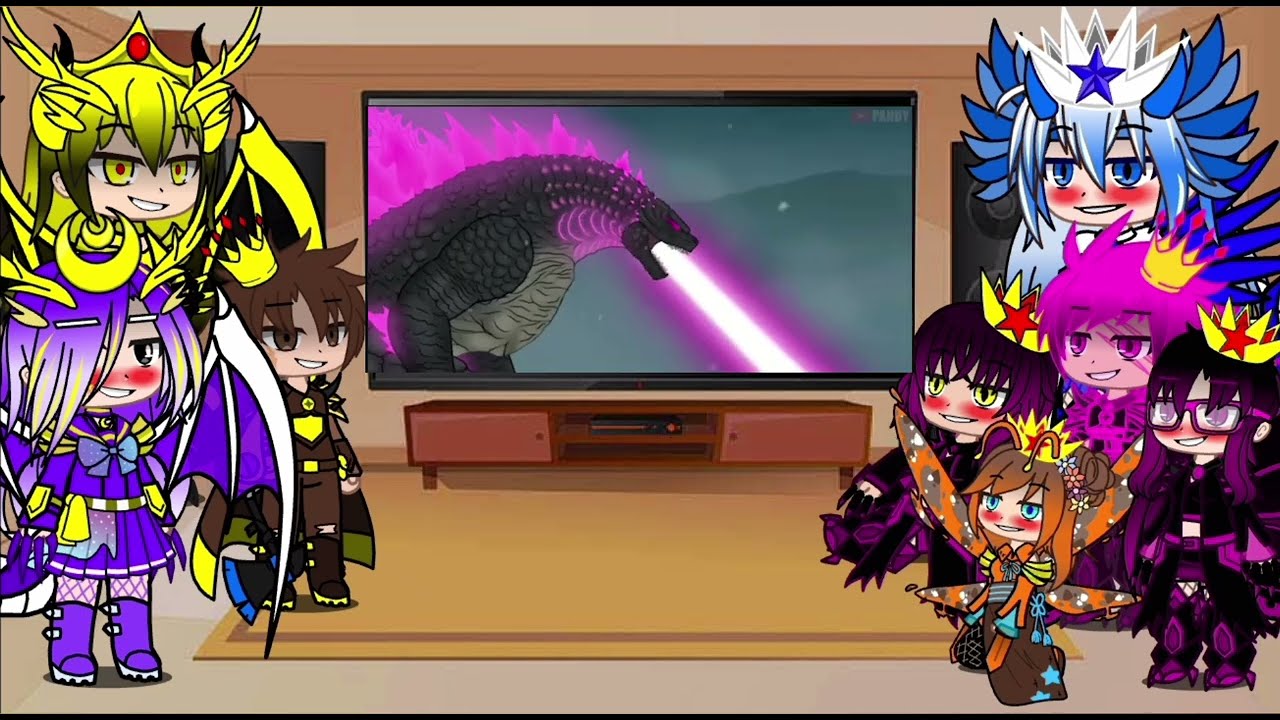 Kaijus react to EVOLVED GODZILLA VS MECHAGODZILLA