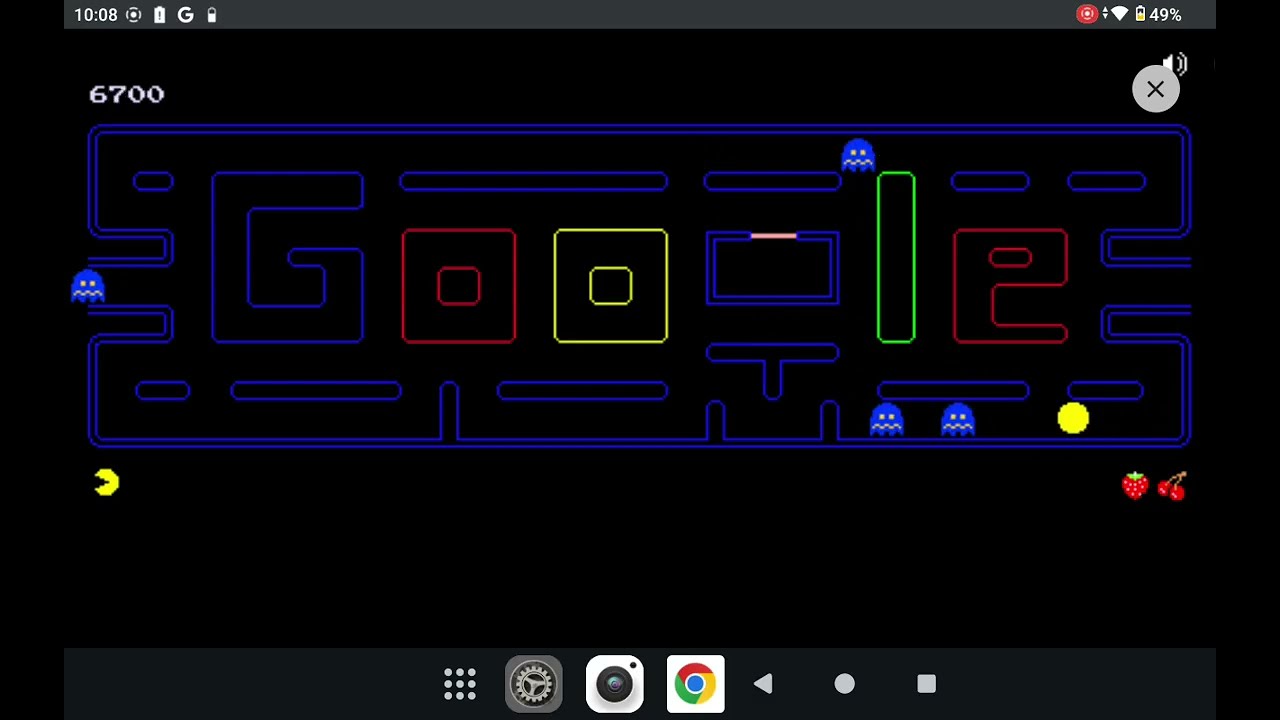 Pacman and Google tic tac toe 