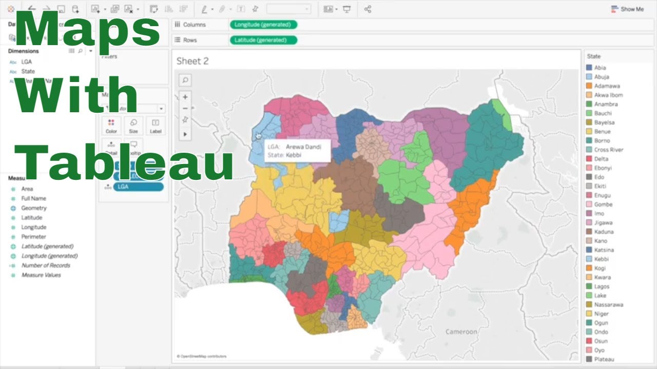 Учебное пособие по Tableau: Карты и файлы фигур / Пространственные файлы для геокодирования