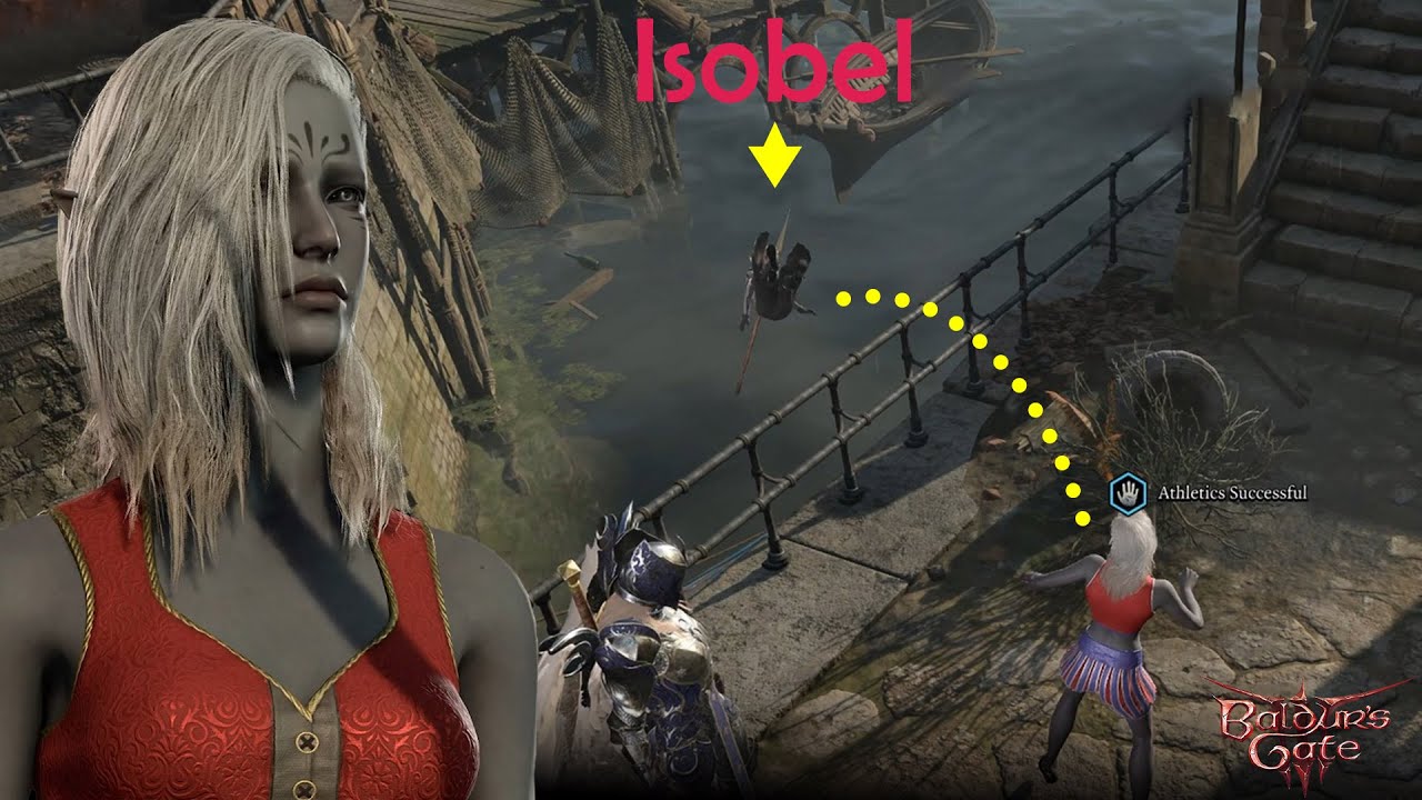 BG3: What happens if you push Isobel to water in front of Dame Aylin?