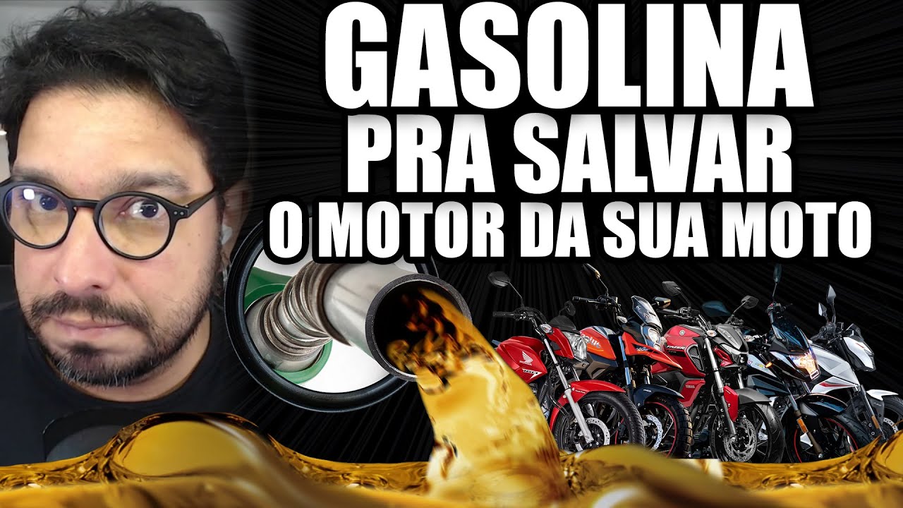 Gasolina pra salvar o motor da sua moto