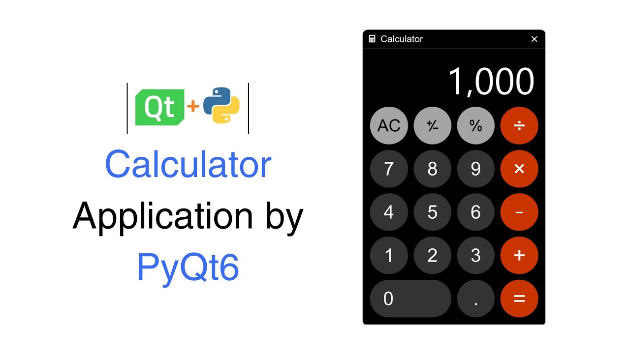 Building a Calculator from Scratch by PyQt6 | Python GUI Tutorial