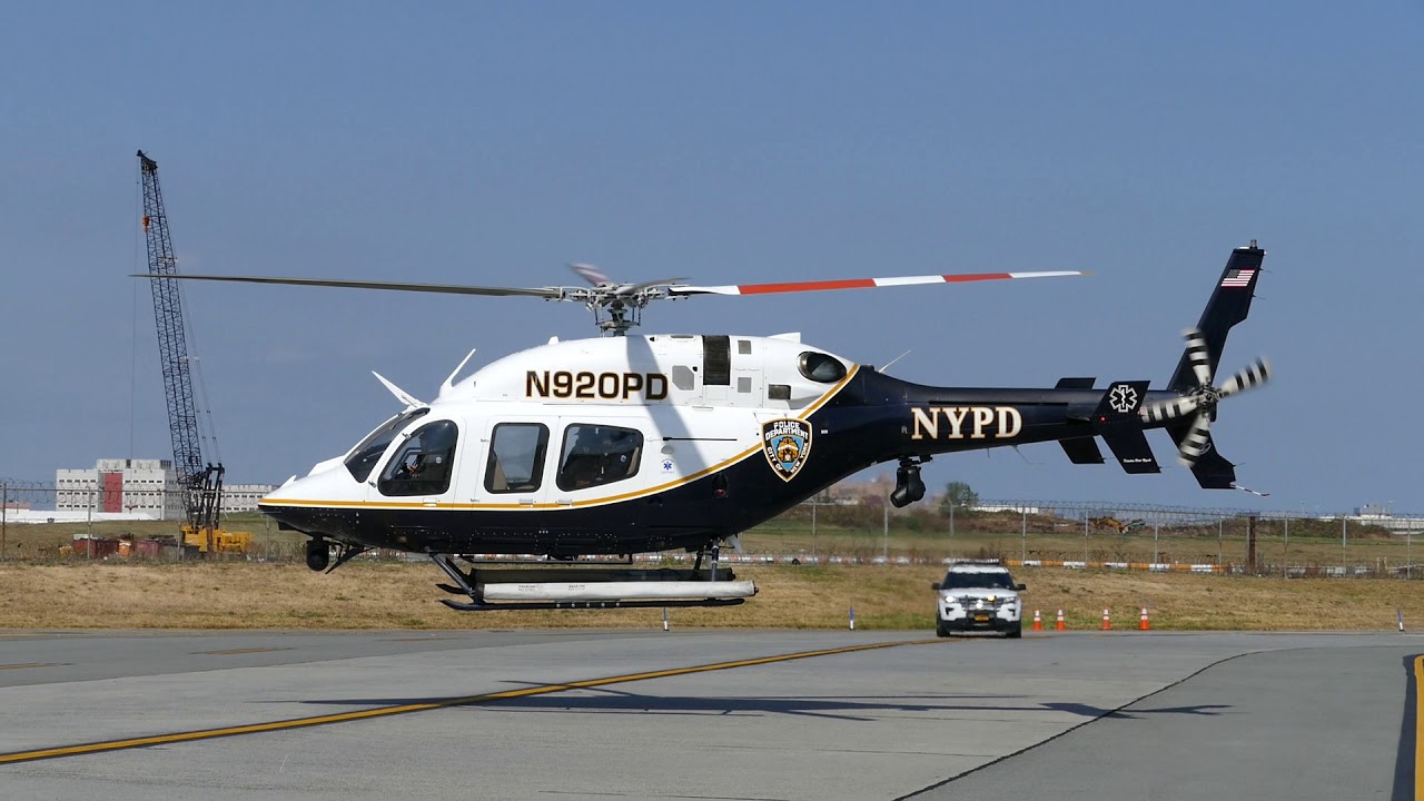 NYPD helicopter N920PD take-off