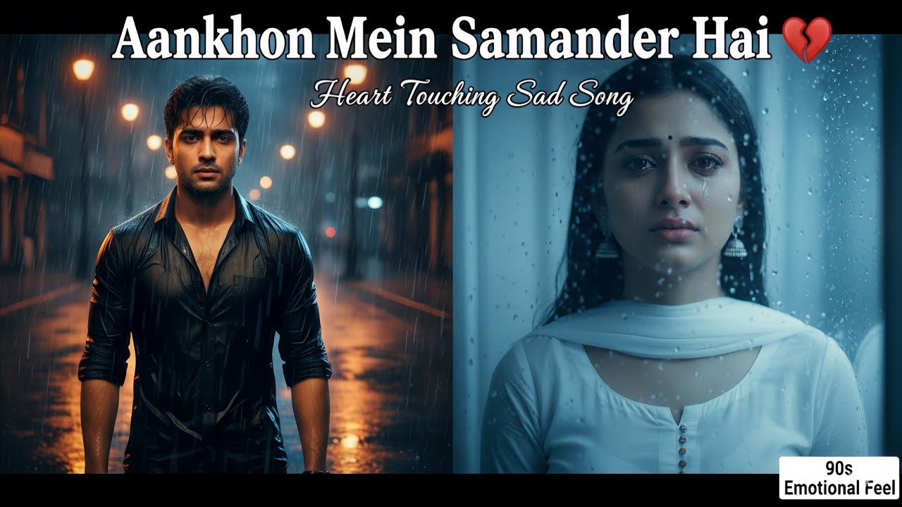 Aankhon Mein Samandar Hai 💔 | Dil Ko Rula Dene Wala Sad Song | 90s Bollywood Feel