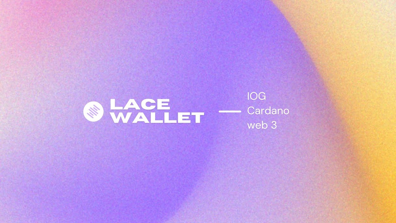 IOG Lace Web 3 Wallet - Cardano Crypto Wallet - Compatible con Sidechains para usuarios de Ethereum