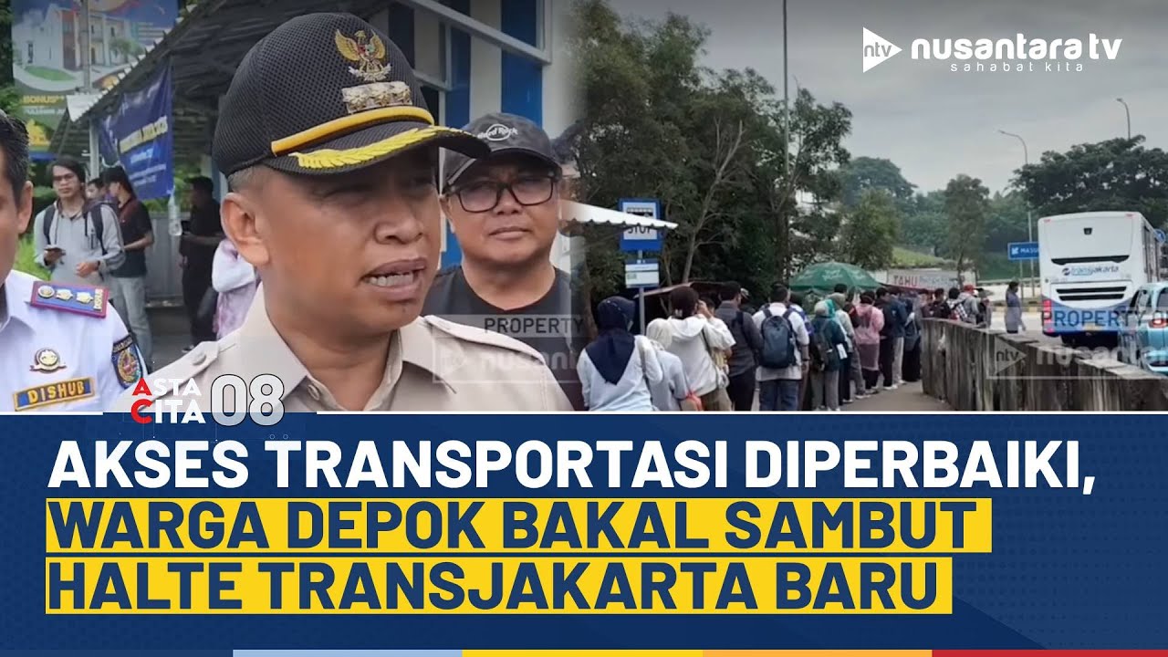 Kabar Baik Warga Depok! Halte TransJakarta Segera Dibangun di Exit Tol Sawangan | ASTA CITA 08