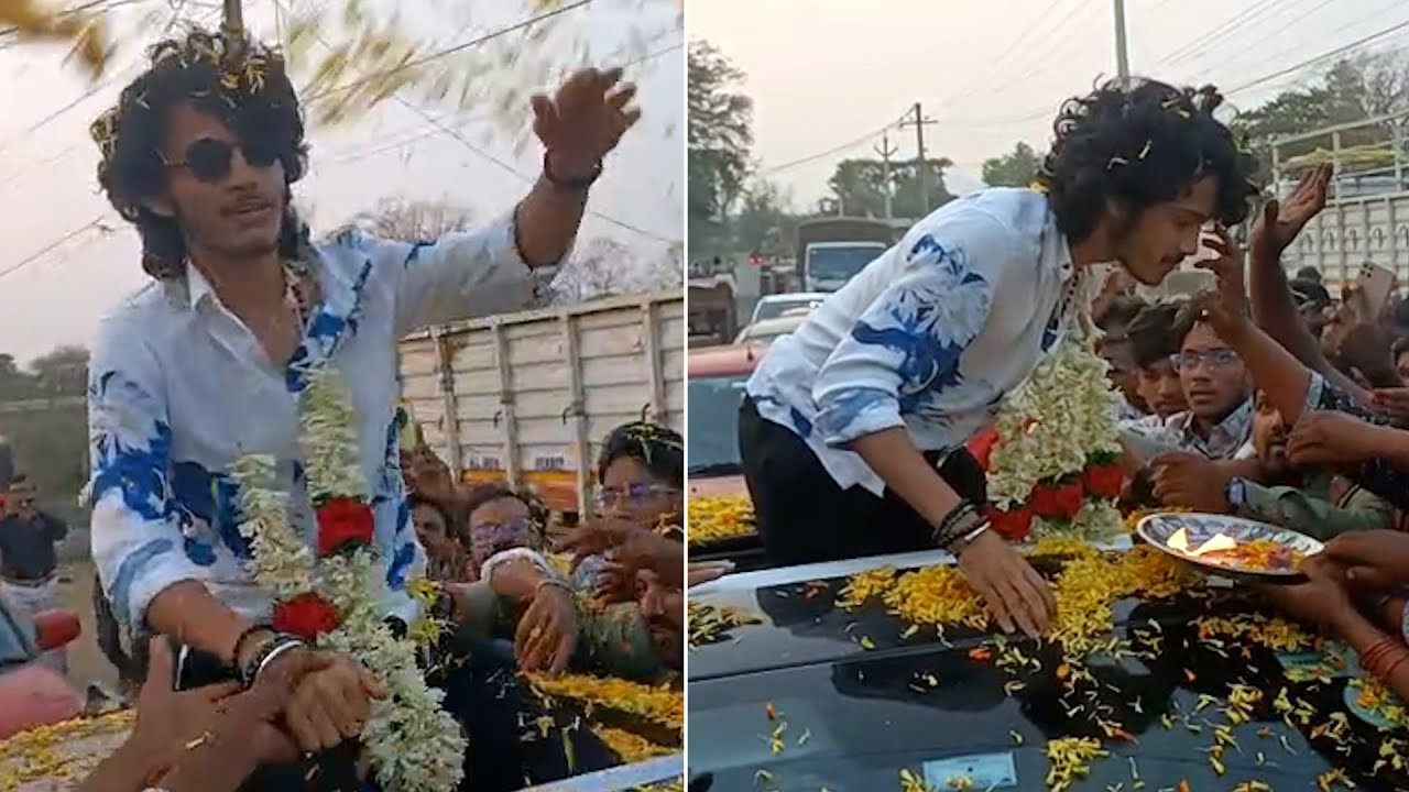 Court Movie Hero Roshan Craze @ Kunavaram Village | Manastars