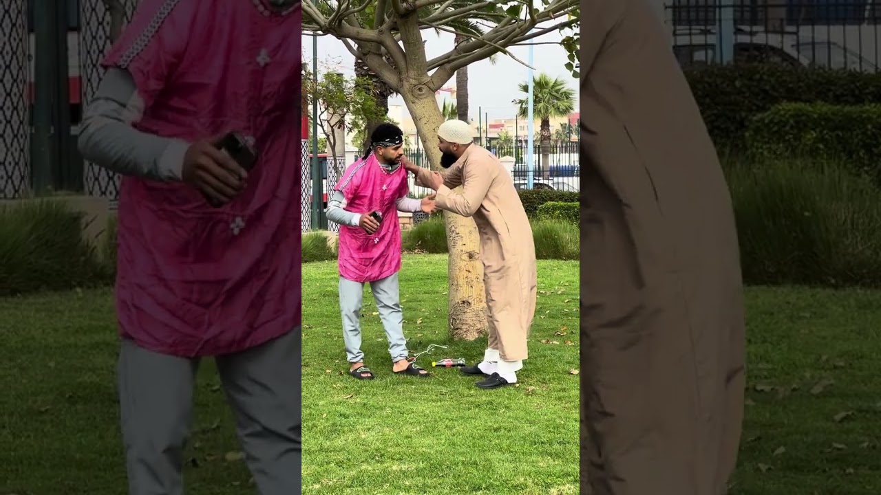 #مضحك لحية شربتو مونادة فيها شراب في شعبان تعرى عليا 😂