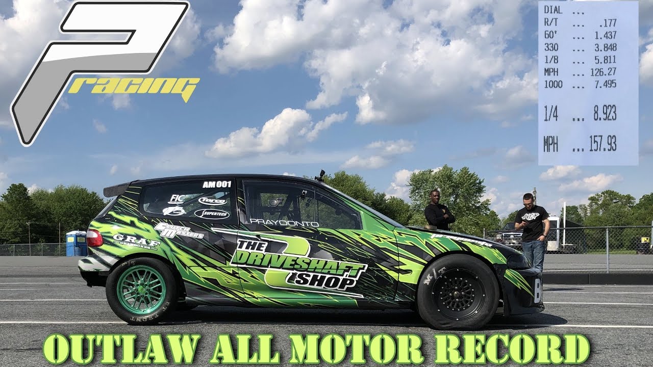 8 Second - 550hp All Motor Honda Record | Prayoonto Racing x Driveshaftshop | ERacer