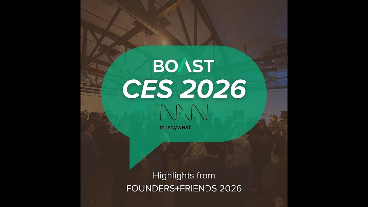 Timothy Balz from Kalogon at @mistywest's FOUNDERS+FRIENDS showcase during #ces2026
