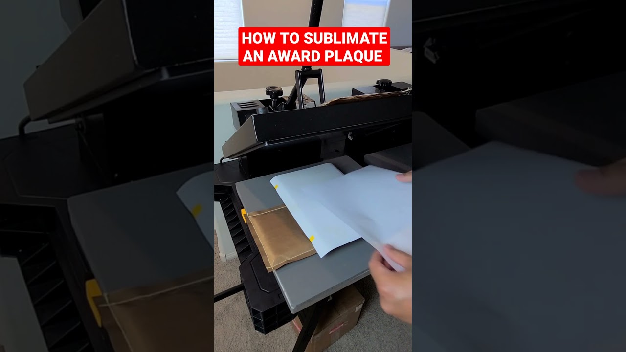 How To Sublimate An Award Plaque (Sublimation Printing)