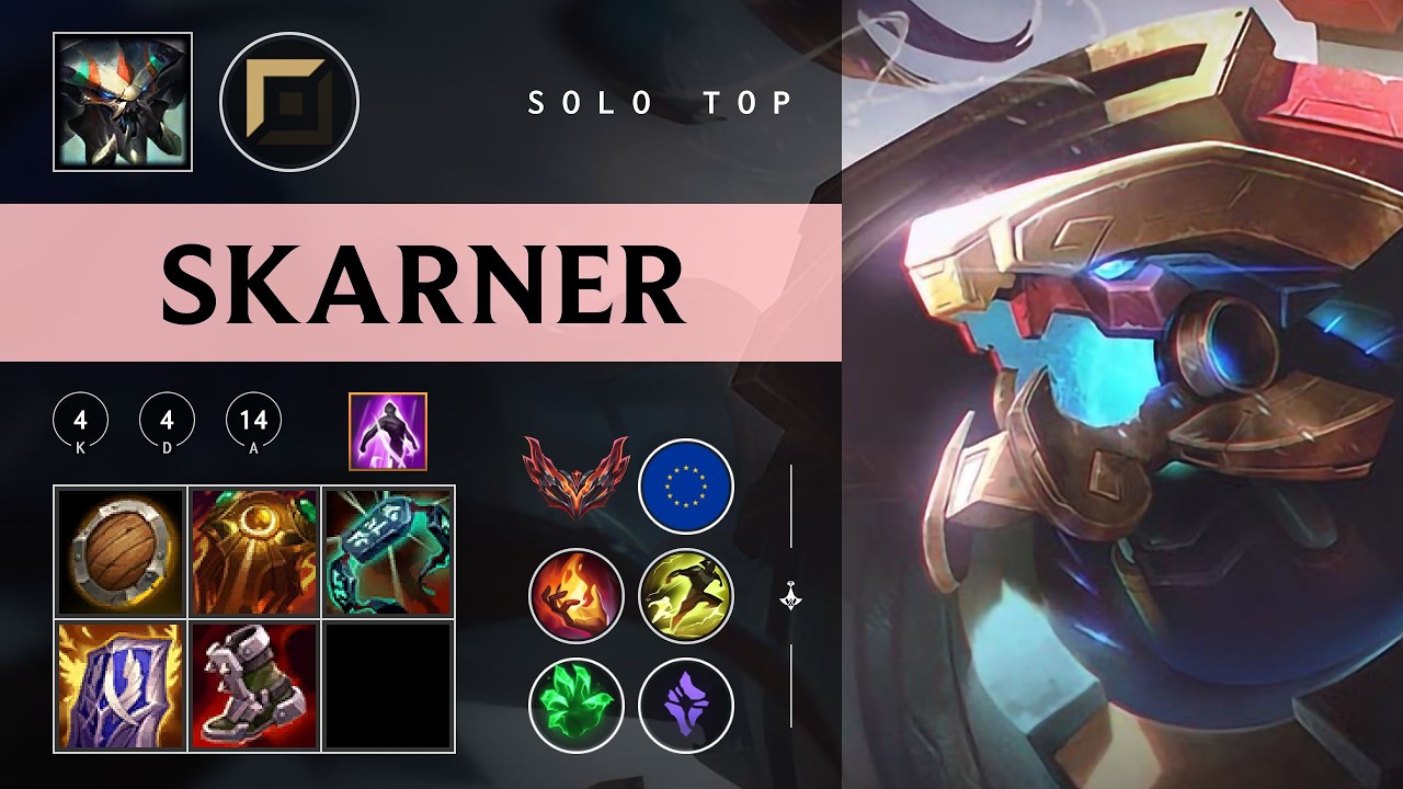 Skarner Top vs Renekton - EUW Grandmaster Patch 26.05